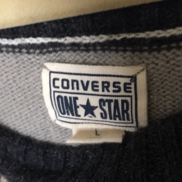 Converse gray striped sweater - Picture 3 of 4